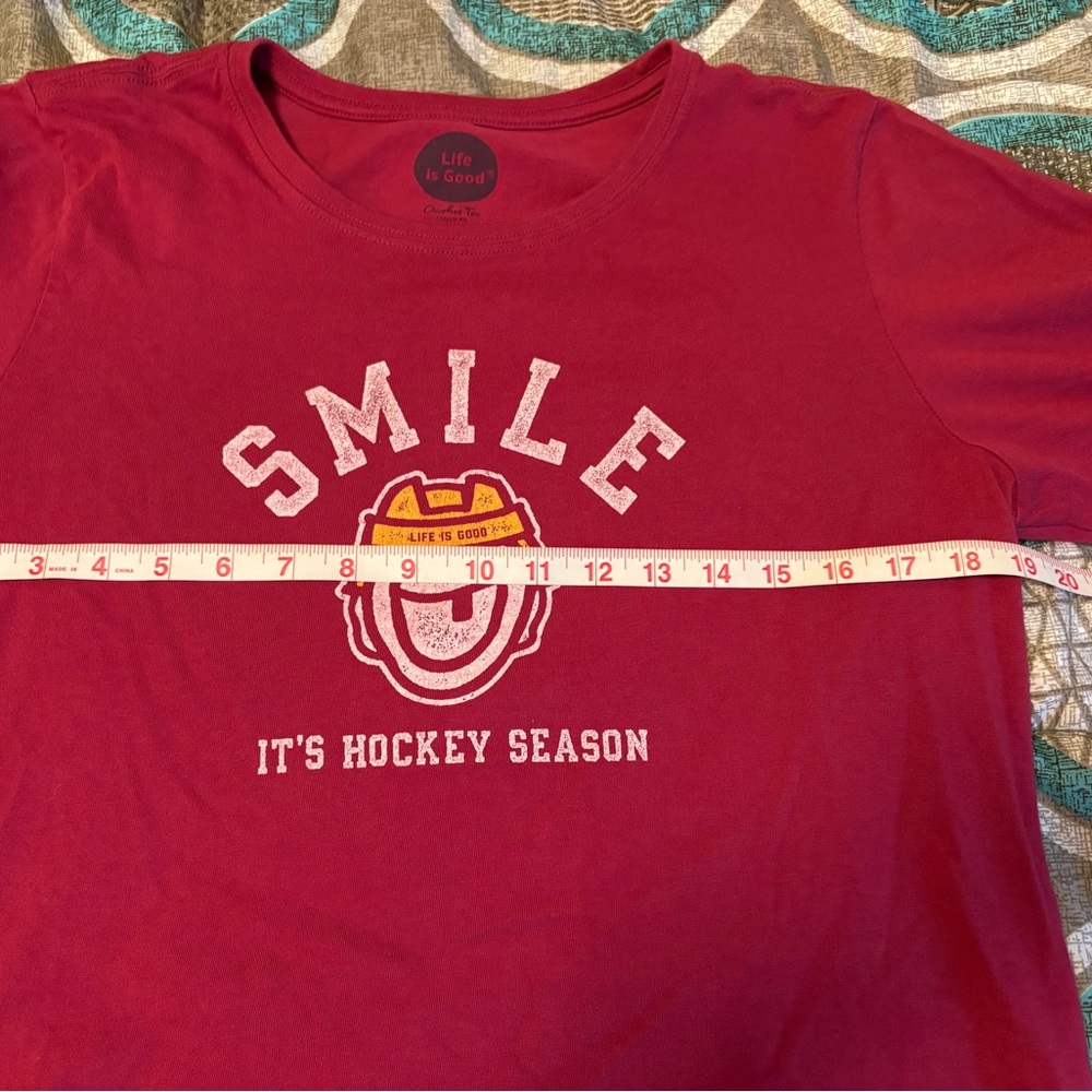Life Is Good Red Long Sleeve Tee - Picture 5 of 6